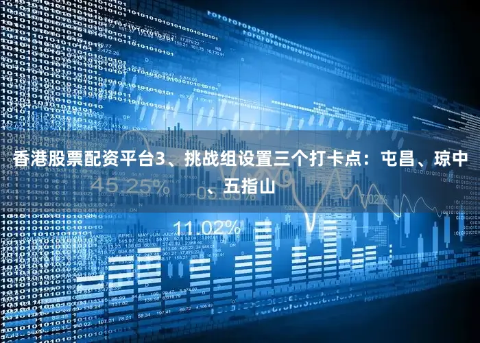 香港股票配资平台3、挑战组设置三个打卡点：屯昌、琼中、五指山