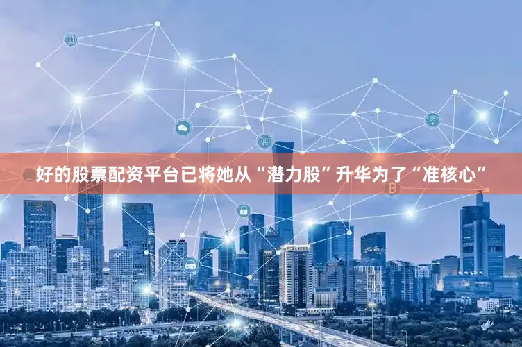 好的股票配资平台已将她从“潜力股”升华为了“准核心”
